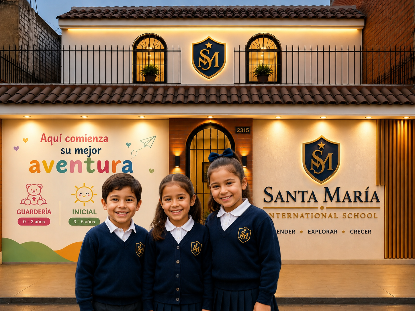 Fachada de I.E. Santa María - International School